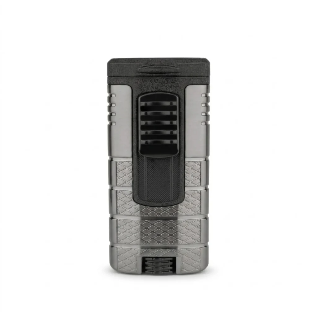 Brichetă Xikar Tactical Triple Gunmetal Black, vedere frontală