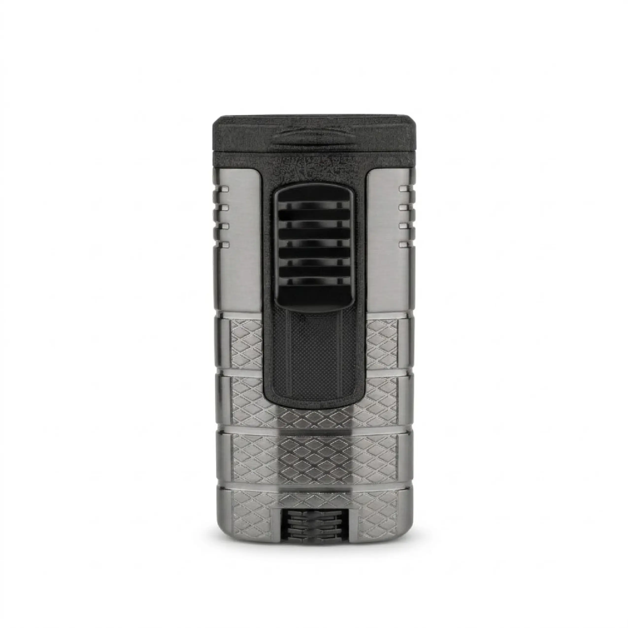 Brichetă Xikar Tactical Triple Gunmetal Black, vedere frontală