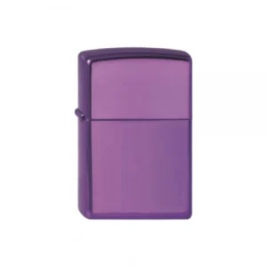 Detaliu finisaj mov lucios pe brichetă Zippo Abyss