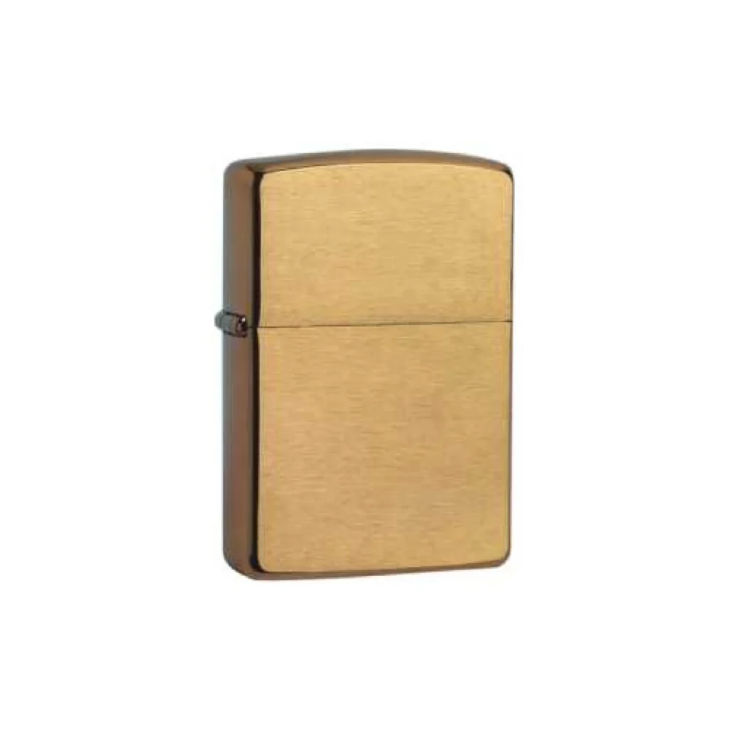 Brichetă Zippo Brass Brush Armor Case cu finisaj auriu periat